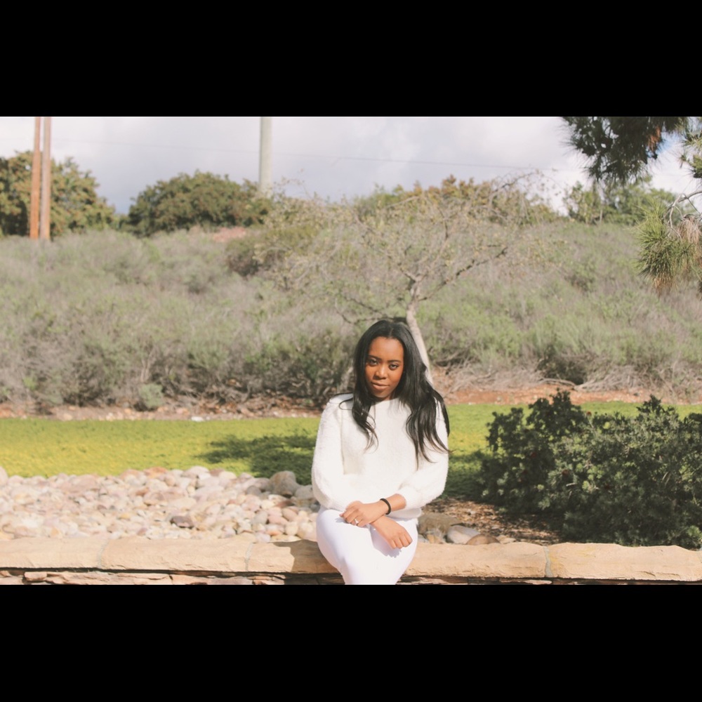 Cozy White Furry Crewneck Sweater